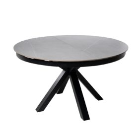 Mesa ext. ZURI 130 gris/negro