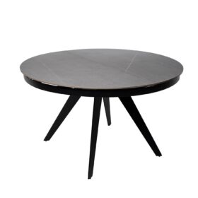 Mesa ext. LUNA 130 gris/negro