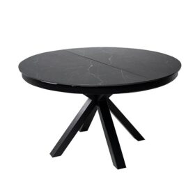 Mesa ext. ZURI 130 negro/negro