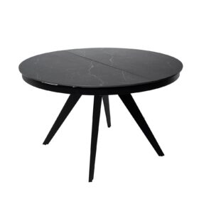 Mesa ext. LUNA 130 negro/negro
