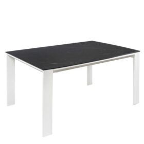 Mesa ext. JANET 140 negro/blanco