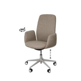 Silla oficina BRITISH taupe