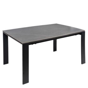 Mesa ext. JANET 140 gris/negro