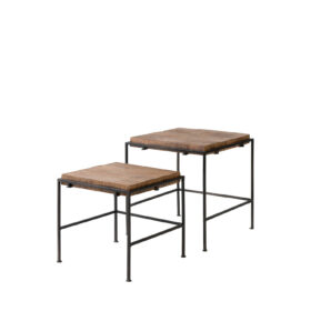 Set mesa auxiliar ZAID madera