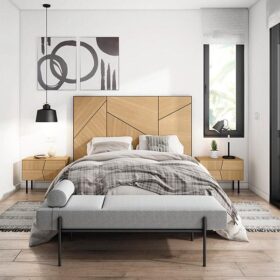 Cabezal 135 LANDI roble/negro