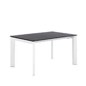 Mesa ext. TAMARA 160 negro/blanco
