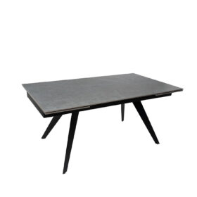 Mesa ext. KELLY 160 gris/negro