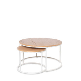 Mesa centro ADRIANO roble/blanco