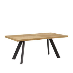 Mesa fija KRISTEL 140x90 roble/negro