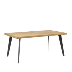 mesa fija randy 140x90 roble/negro