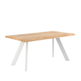 Mesa fija lucina 140 roble/blanco