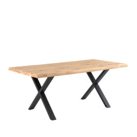Mesa fija corine 140 roble/negro