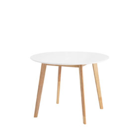 Mesa fija monna 100 blanco/roble