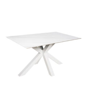 Mesa fija joyce 140 blanco/blanco