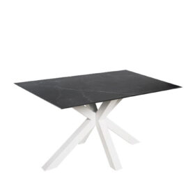 Mesa fija joyce 140 negro/blanco