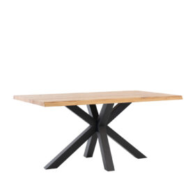 Mesa fija grace 140 roble/negro