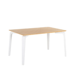 Mesa fija stacy 140 roble/blanco