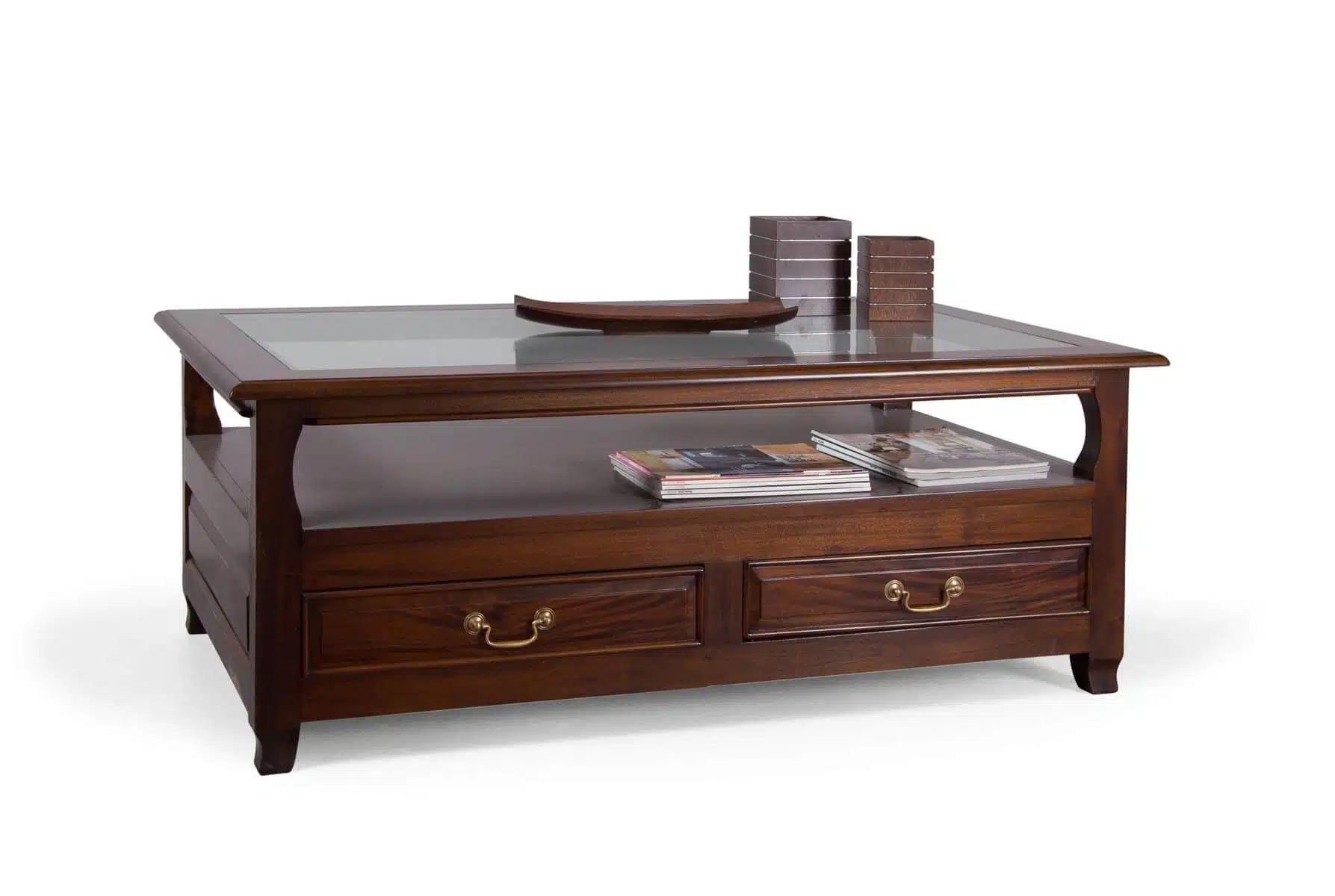 Vista MESA DE CENTRO ACRISTALADA-clasico-keen replicas