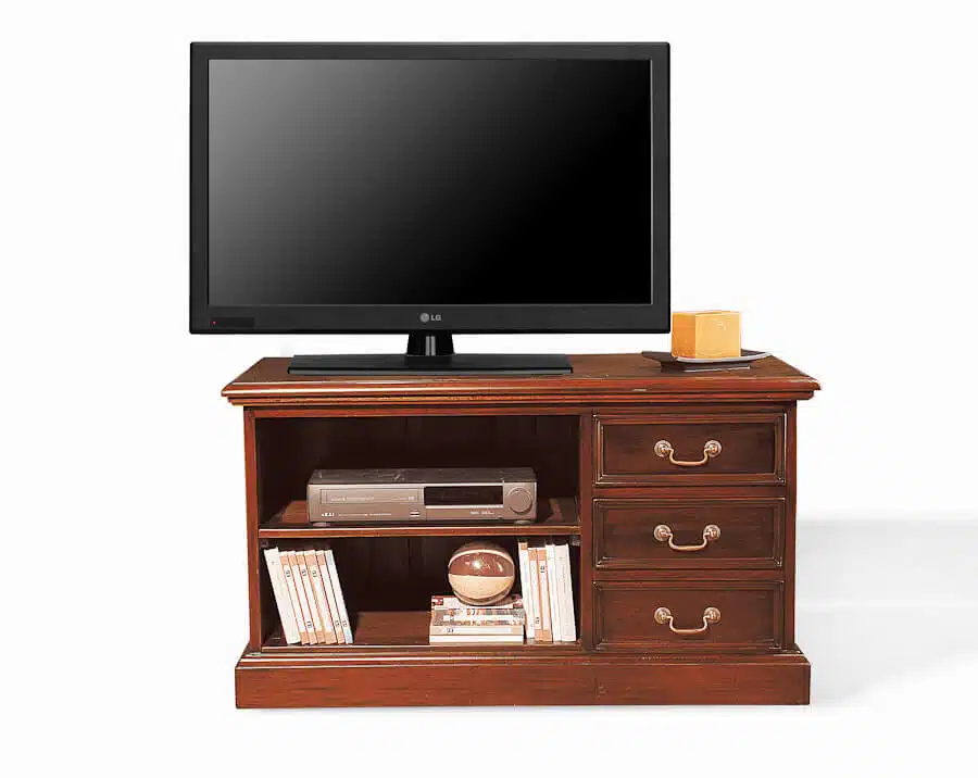 Vista Mueble T.V. 3 Cajones-clasico-keen replicas