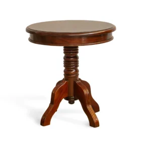 Velador pata torneada