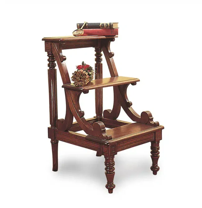 Vista completa mueble Escalones De Biblioteca 3-clasico-keen replicas