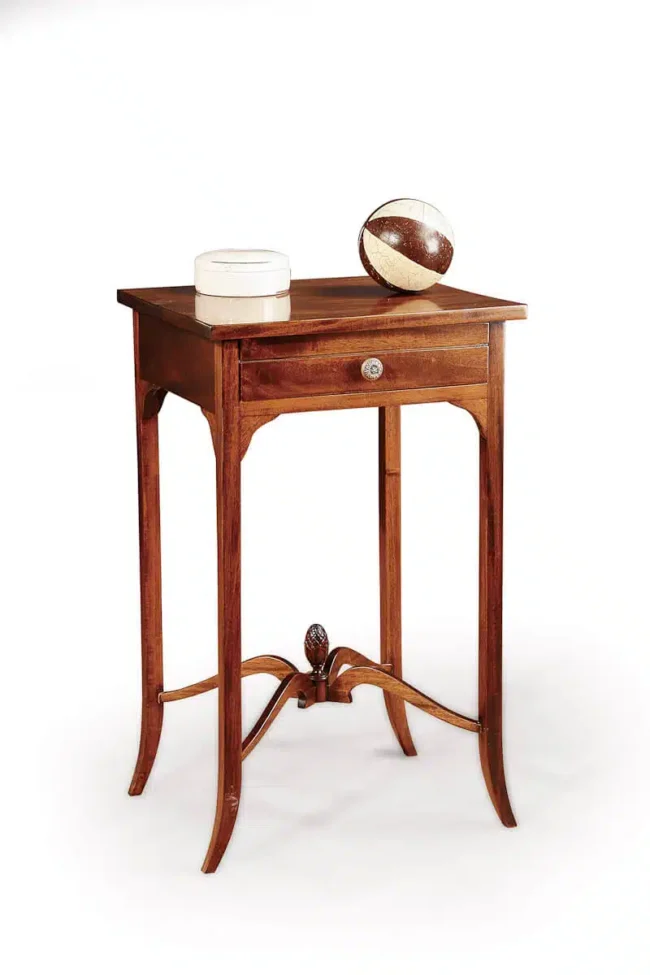 Vista Mesita Auxiliar Con Cajón-clasico-keen replicas